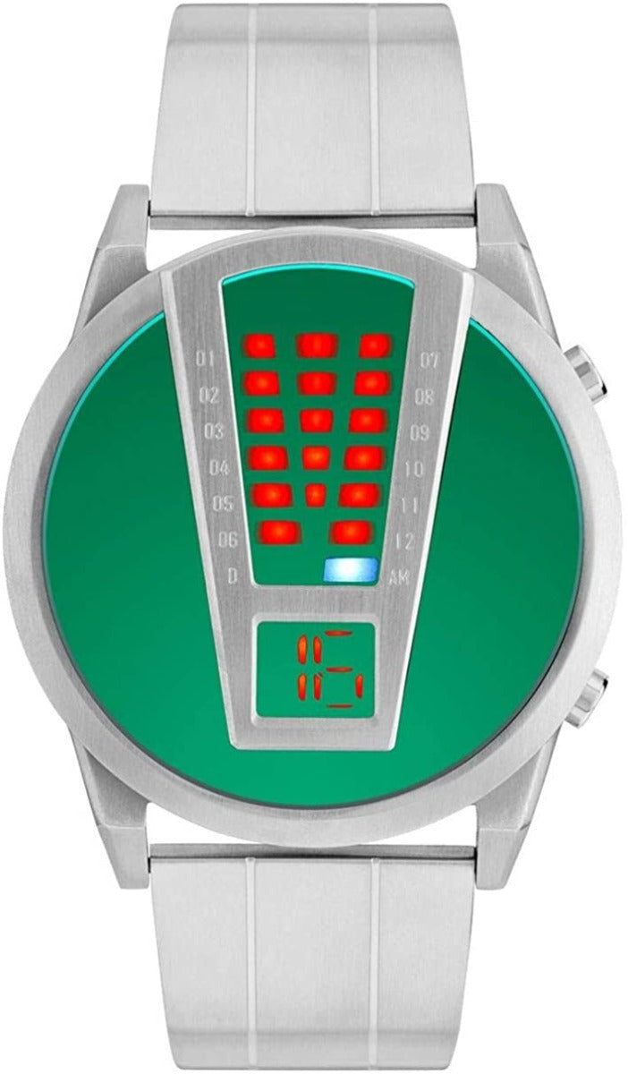 Storm London RAZAR Green Mens Digital Watch with Silver Bracelet and Green Dial 47407/LG