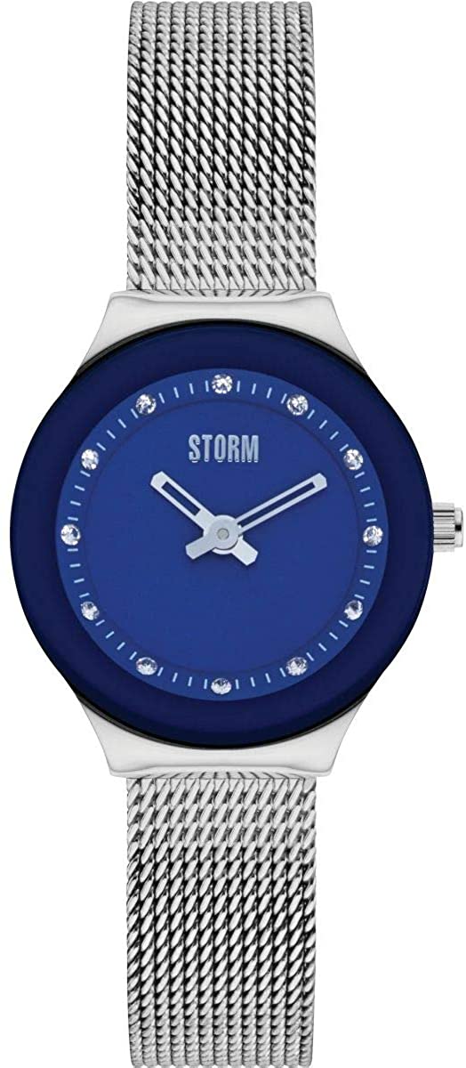 Gwylio Glas Arin i Ferched gan Storm gyda Deial Glas a Strap Milanese Arian 47425/B