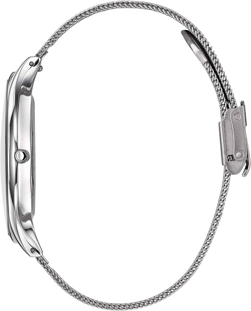 Gwylio Llwyd STORM Cobra-X gyda Deial Llwyd a Strap Milanese Arian 47427/GY