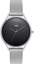 Gwylio Llwyd STORM Cobra-X gyda Deial Llwyd a Strap Milanese Arian 47427/GY
