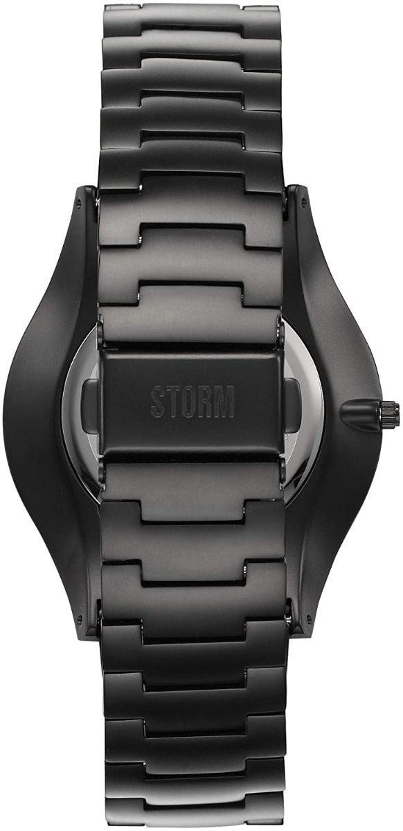 Gwylio Dynion STORM Soren (Llechen) gyda Deial Du a Strap Du 47439/SL