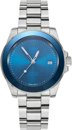 Storm Aquavon Mens Watch with Blue Dial and Silver Strap 47440/B