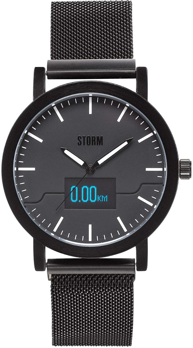 Storm HY2 Mens Watch with Black Dial And Black Milanese Strap 47445/SL