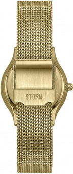 Ladies Storm Mini Terelo Watch with Ice Dial and Gold Milanese Strap 47452/GD