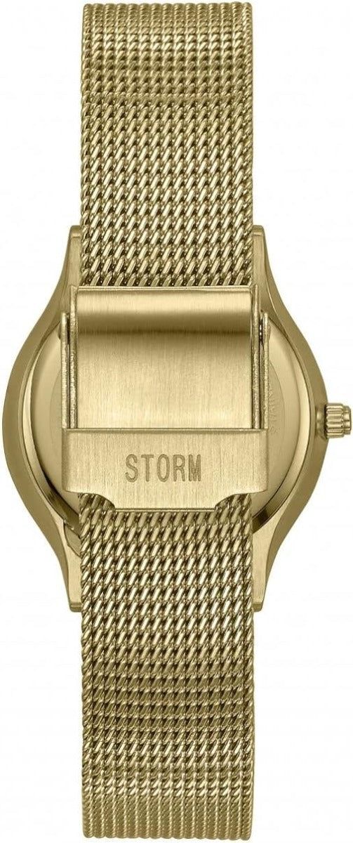 Ladies Storm Mini Terelo Watch with Ice Dial and Gold Milanese Strap 47452/GD