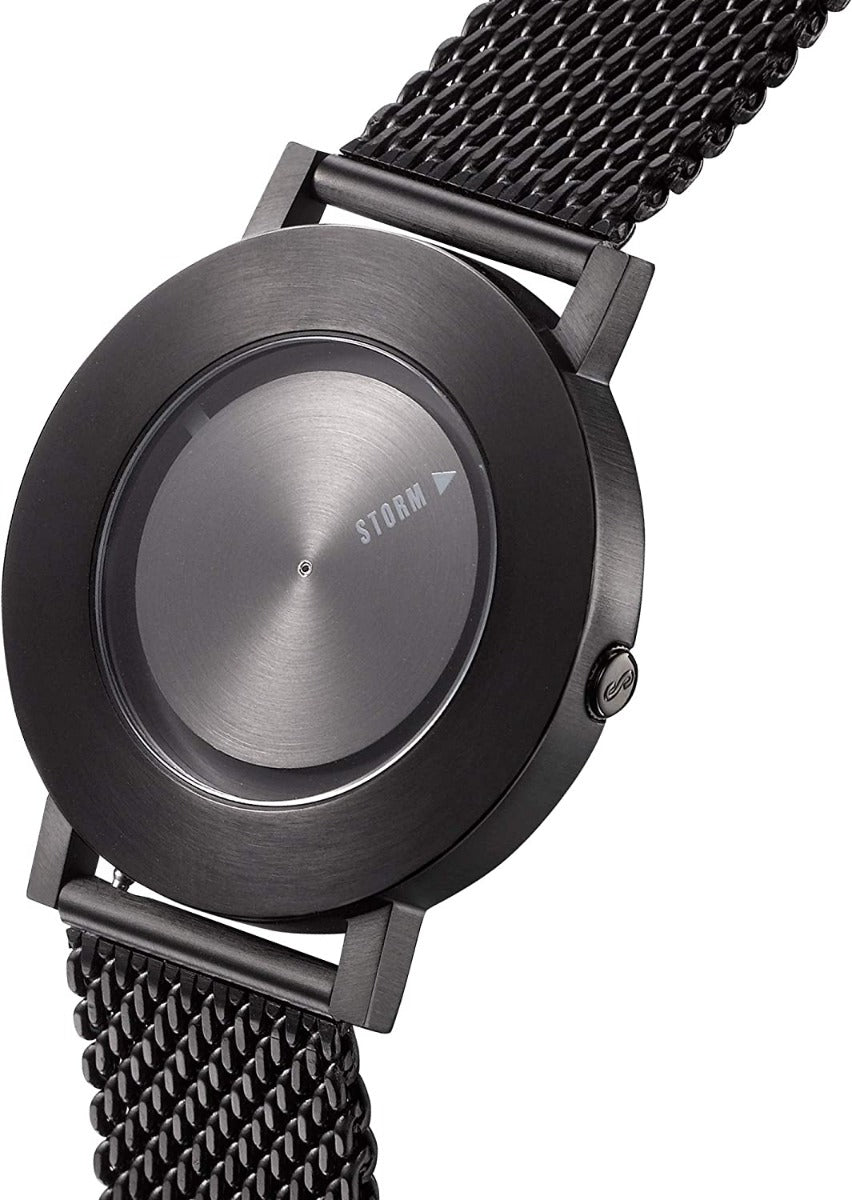 STORM REVON Slate Watch with Black Dial and Black Milanese Strap 47454/SL