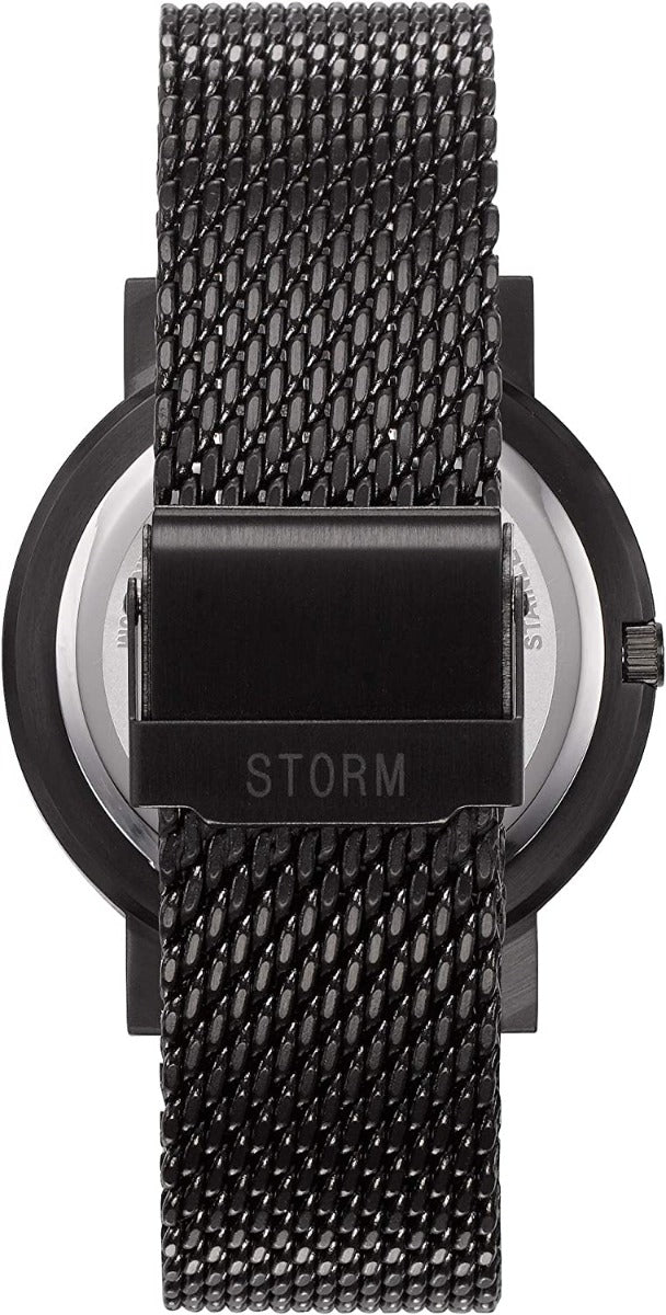 STORM REVON Slate Watch with Black Dial and Black Milanese Strap 47454/SL
