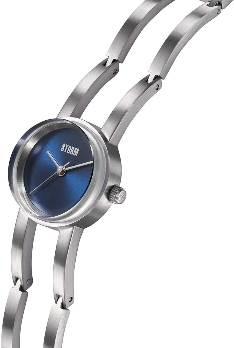 Storm Omie Ladies Watch with Blue Dial and Silver Bracelet 47469/B