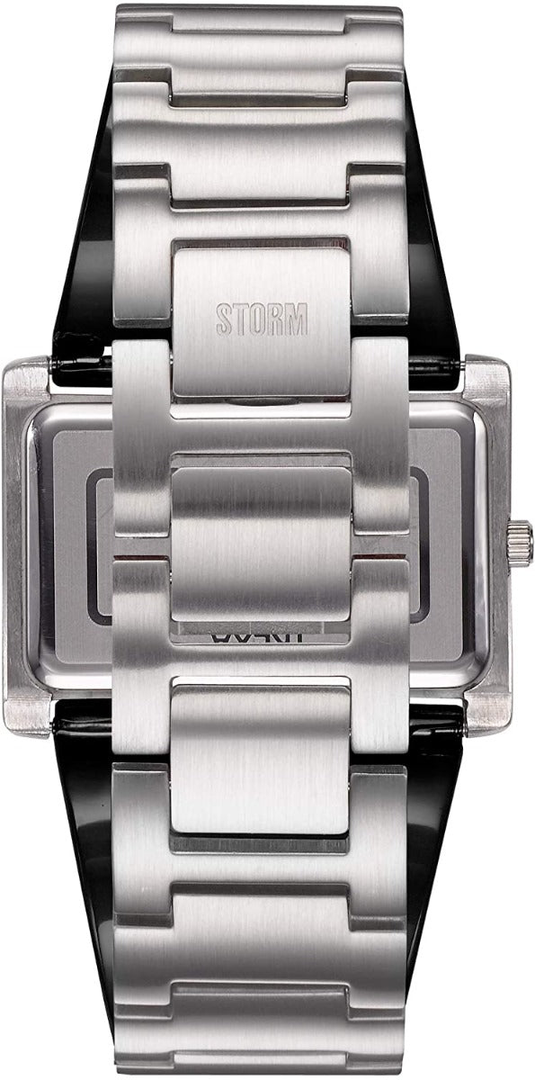 Cloc Trexa Black i Fenywod gan STORM gyda Deial Du a Strap Ddu 47473/BK