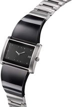 Cloc Trexa Black i Fenywod gan STORM gyda Deial Du a Strap Ddu 47473/BK