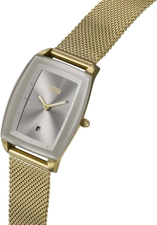 STORM Mini Zaire Gold Taupe Ladies Watch with Gold Milanese Strap 47474/GD/TP