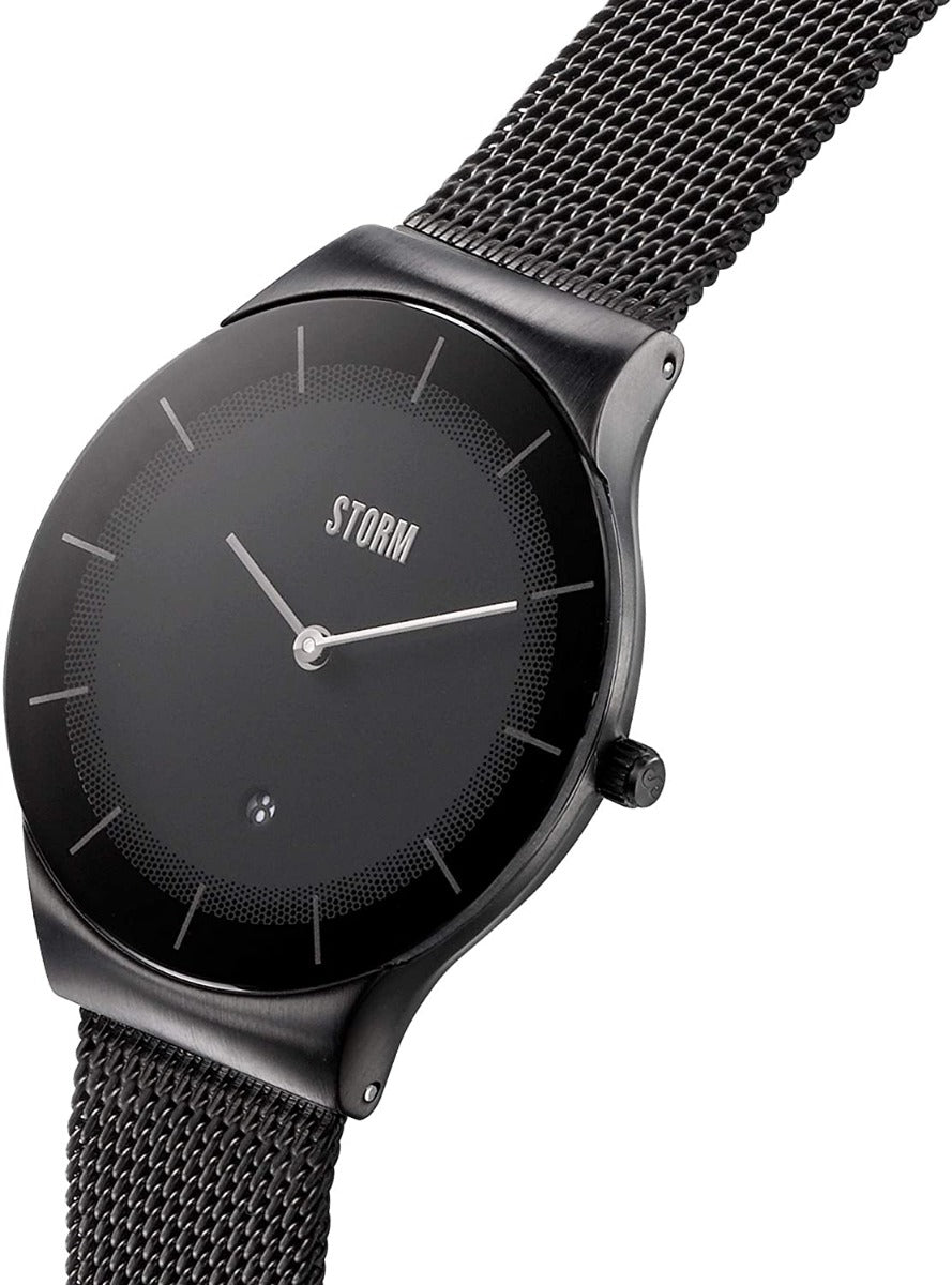 STORM XENU MESH Mens Watch with Black Dial and Milanese Strap 47475/SL