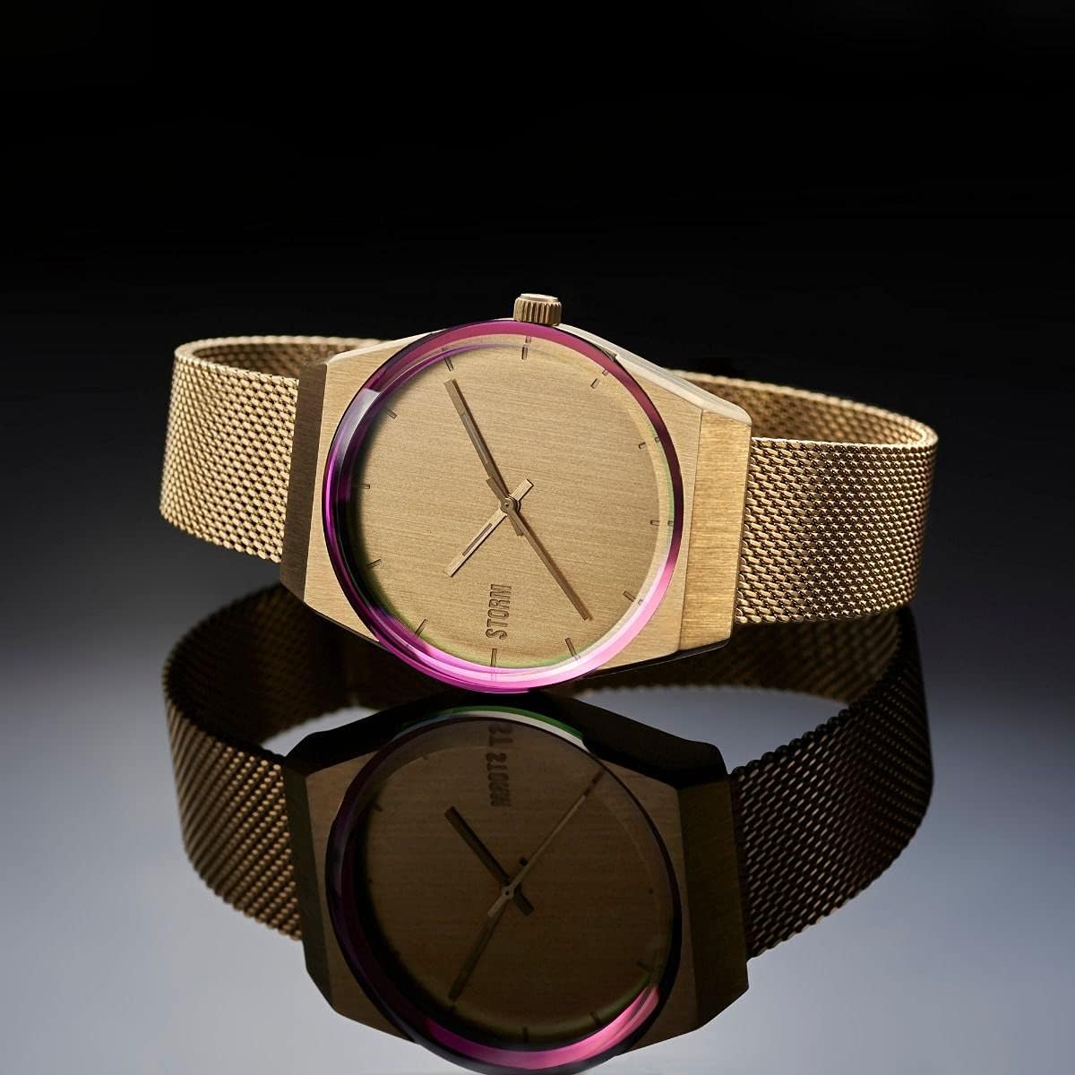 STORM Mini Cirero Ladies Watch with Gold Dial and Milanese Strap 47486/GD
