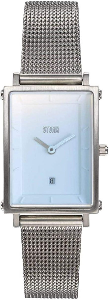 STORM Issimo Ice Blue Ladies Watch with Blue Dial and Silver Milanese Strap 47489/IB