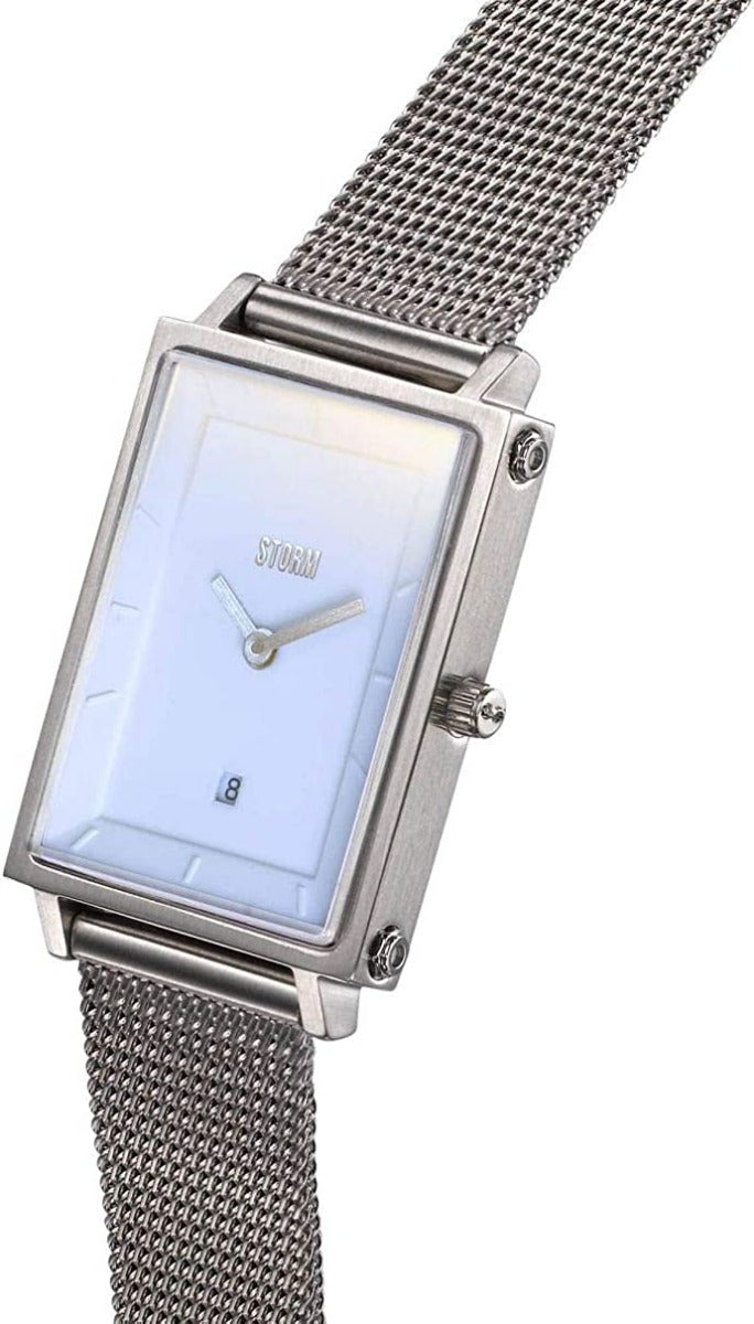 STORM Issimo Ice Blue Ladies Watch with Blue Dial and Silver Milanese Strap 47489/IB