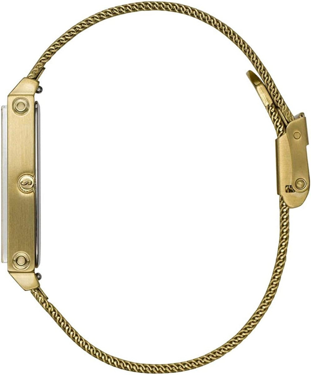 STORM Issimo Gold Lazer Green Ladies Watch with Green Dial and Gold Milanese Strap 47489/GD/GN