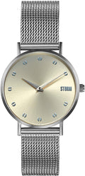 Storm Neoxa Ladies Watch with Gold Dial and Silver Milanese Strap 47492/S