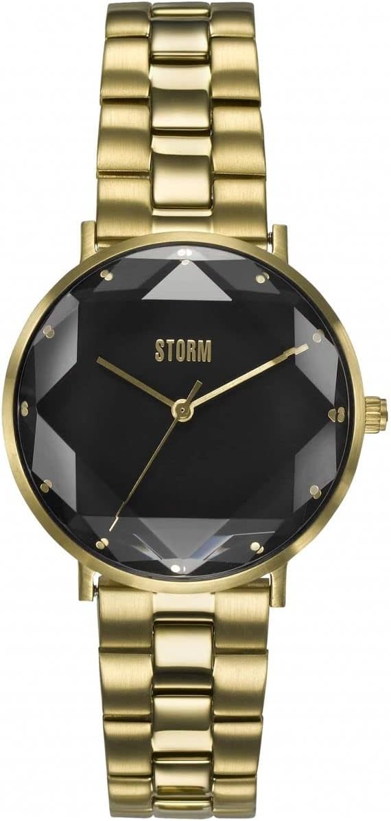 STORM ELEXI Gold Black Ladies Watch with Gold Bracelet 47504/GD/BK