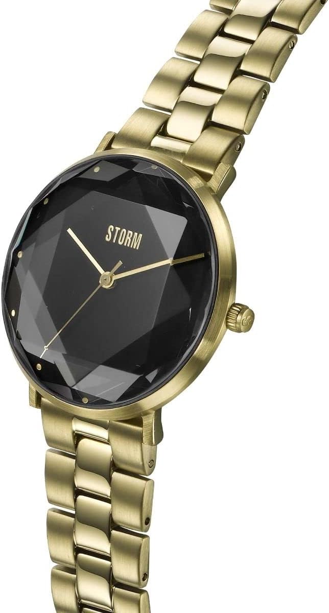 STORM ELEXI Gold Black Ladies Watch with Gold Bracelet 47504/GD/BK