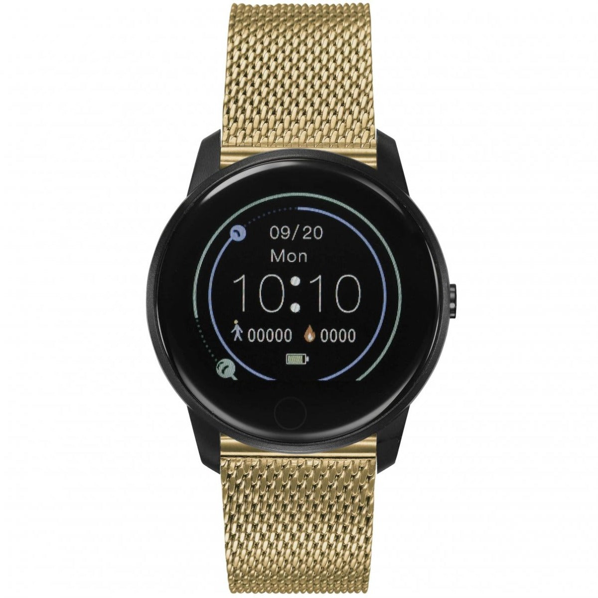Storm SM1 Smart Watch with Black Bezel and Gold Milanese Strap 47508/GD