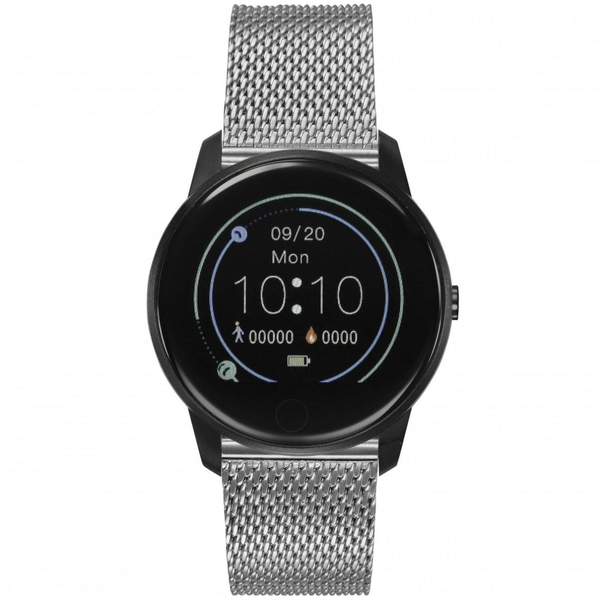 Storm SM1 Smart Watch with Black Bezel and Silver Milanese Strap 47508/S