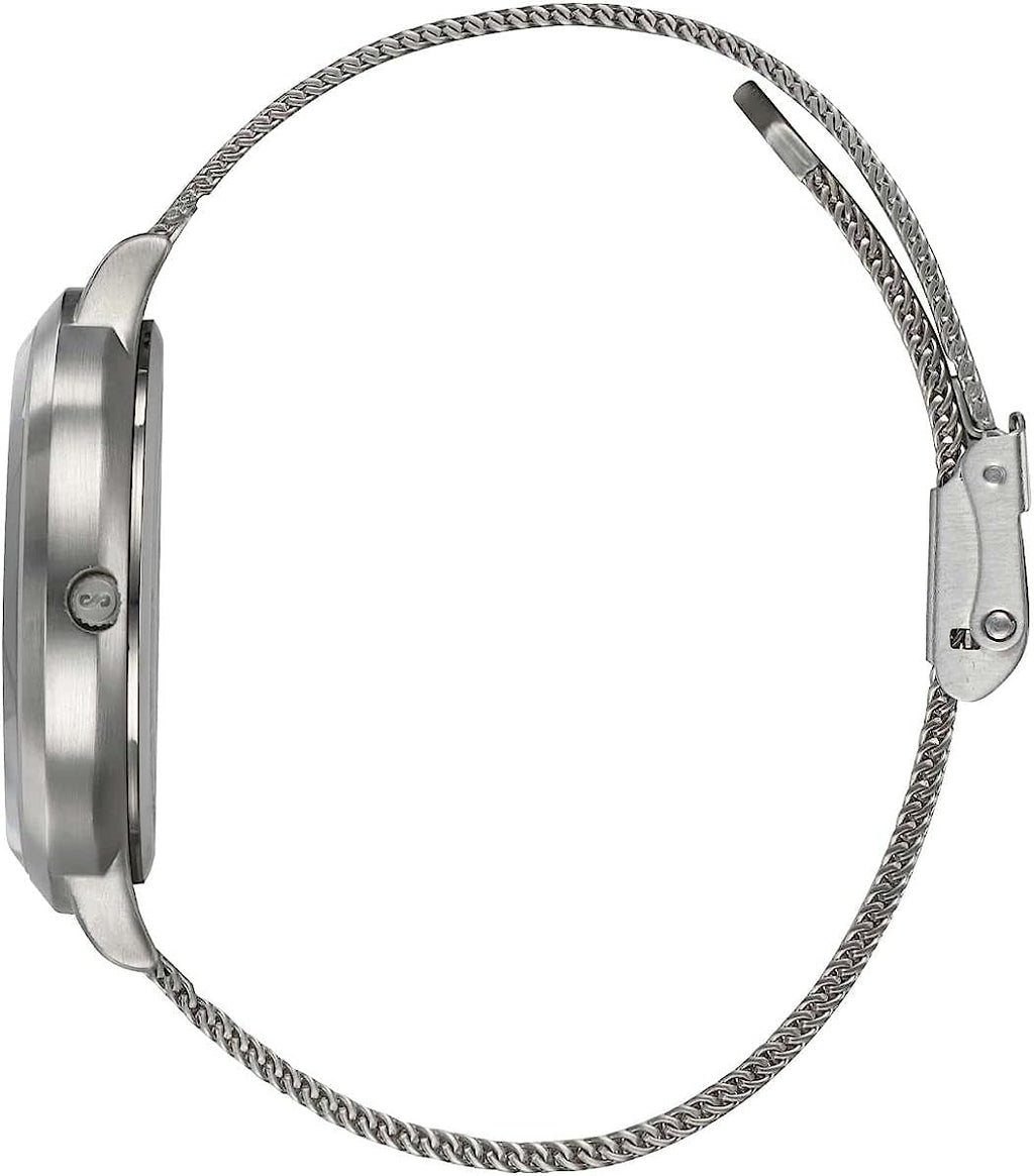 Storm Mini Styro Ladies Watch with Red Dial and Silver Milanese Strap 47516/R