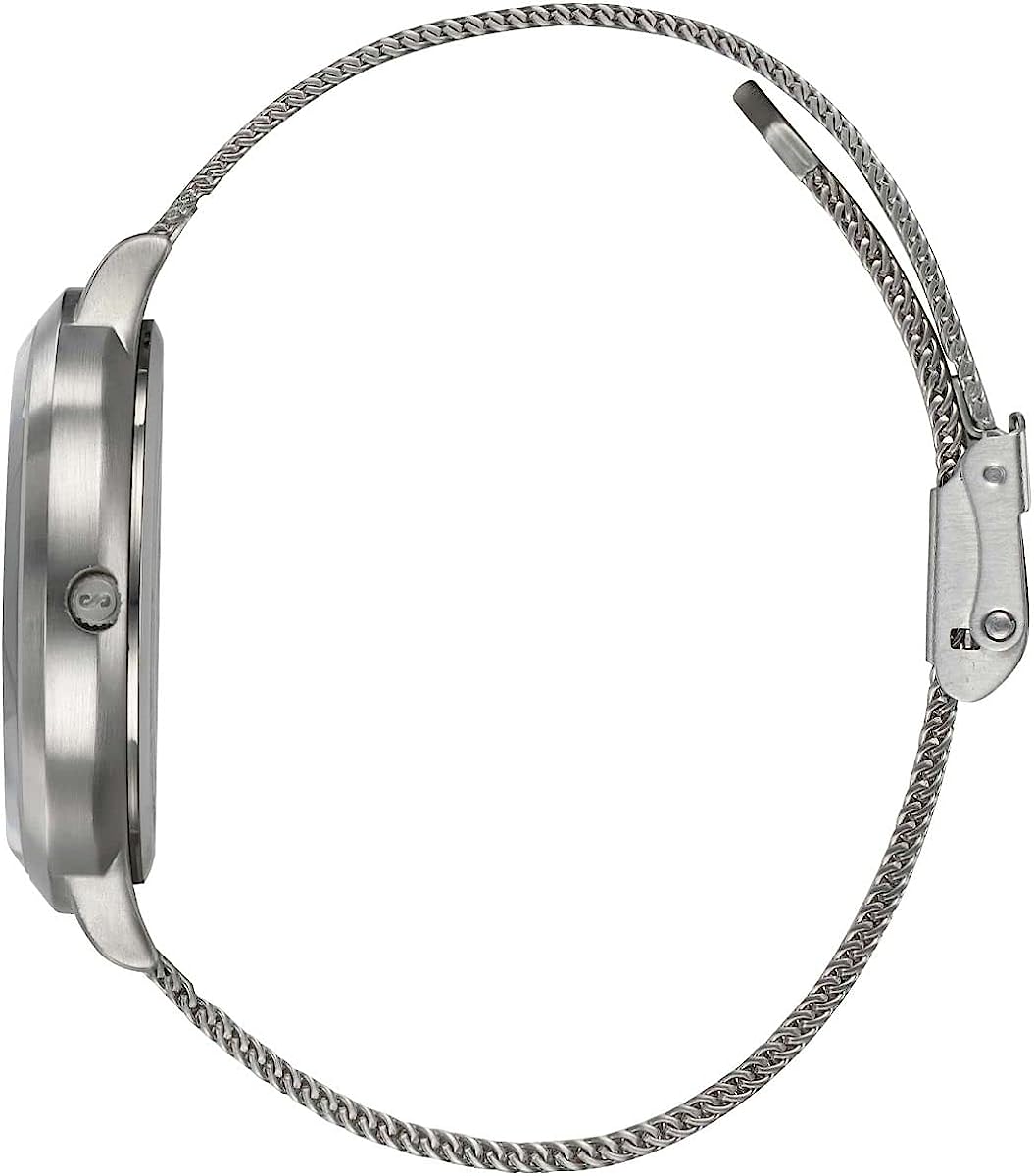 Storm Mini Styro Ladies Watch with Red Dial and Silver Milanese Strap 47516/R