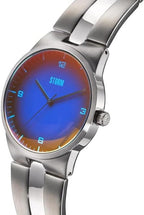 Storm Nemex Lazer Blue Gents Watch with Blue Dial & Silver Bracelet 47519/LB