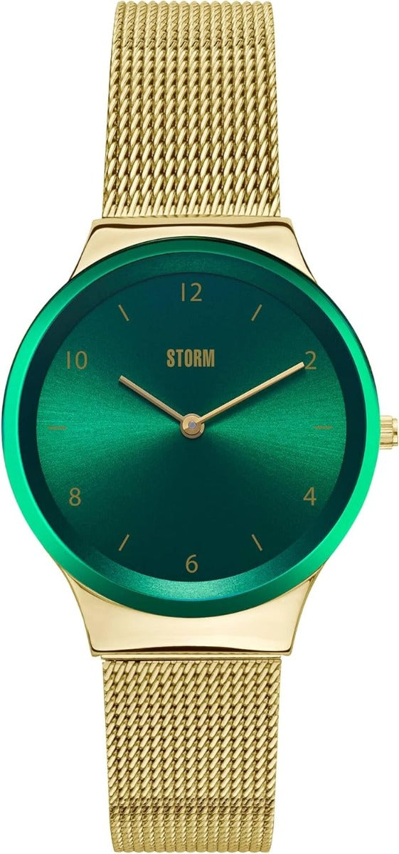 Storm Zadie Gold Green Ladies Watch with Green Dial and Gold Bracelet 47528/GD/GN