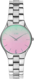 Storm Sareli Lazer Pink Ladies Watch with Pink Dial and Silver Bracelet 47529/PK