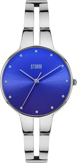 Storm Rizzini Lazer Blue Slim Ladies Watch with Blue Dial and Silver Bracelet 47536/LB