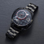 Storm Dualaton Slate Red Mens Watch with Stainless Steel Bracelet 47539/SL/R