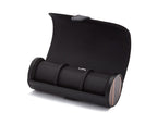Wolf Roadster Black Leather Watch Storage Roll 477856