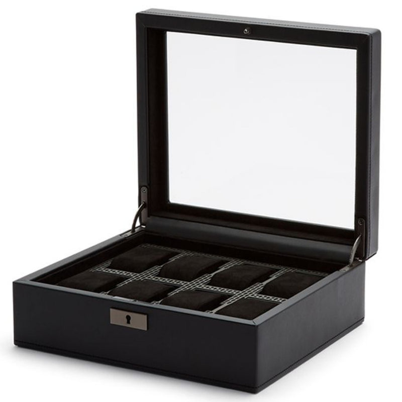 Wolf Axis Powder Coat Vegan Leather Watch Box for 8 Watches 488003