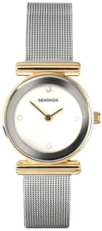 Sekonda Ladies Watch with White Dial & Milanese Strap Watch 4887
