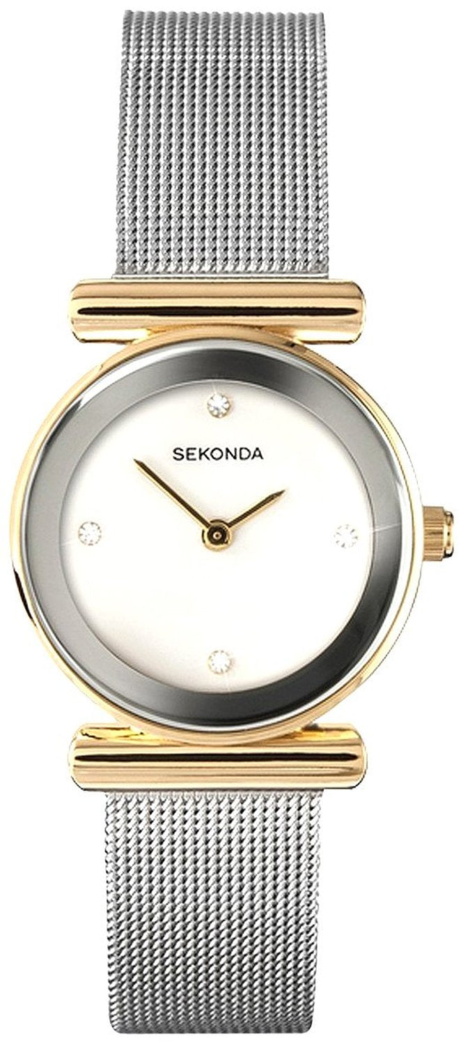 Sekonda Ladies Watch with White Dial & Milanese Strap Watch 4887