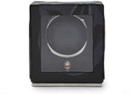 Wolf Memento Mori Cub Single Watch Winder Black Vegan Leather Case with Skull Embroidery 493102