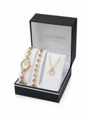 Sekonda Women's Quartz Watch with Mother of Pearl Dial Analogue Display and Gold Ally Bracelet 4937G.68