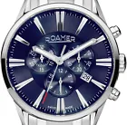 Roamer Chronograph Mens Watch with Blue Dial & Silver Strap 508837 41 45 50