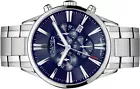 Roamer Chronograph Mens Watch with Blue Dial & Silver Strap 508837 41 45 50