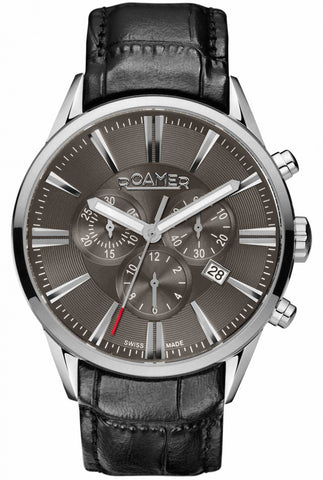 Roamer Chronograph Mens Watch with Grey Dial & Black Strap 508837 41 50 05