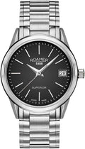Roamer Superior Ladies Watch with Black Dial and Silver Bracelet 508856 41 55 50