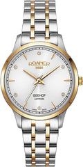 Roamer Seehof Ladies Watch with Silver Dial and Two Tone Bracelet 509847 47 10 20