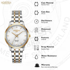 Roamer Seehof Ladies Watch with Silver Dial and Two Tone Bracelet 509847 47 10 20