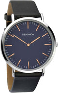 Sekonda Mens Watch with Blue Dial and Black Strap 1343