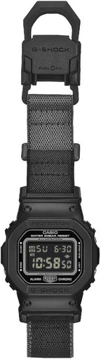 Casio G-Shock Mens Digital Watch with Black Dial and Black FIDLOCK Strap DW-5600MNC-1ER