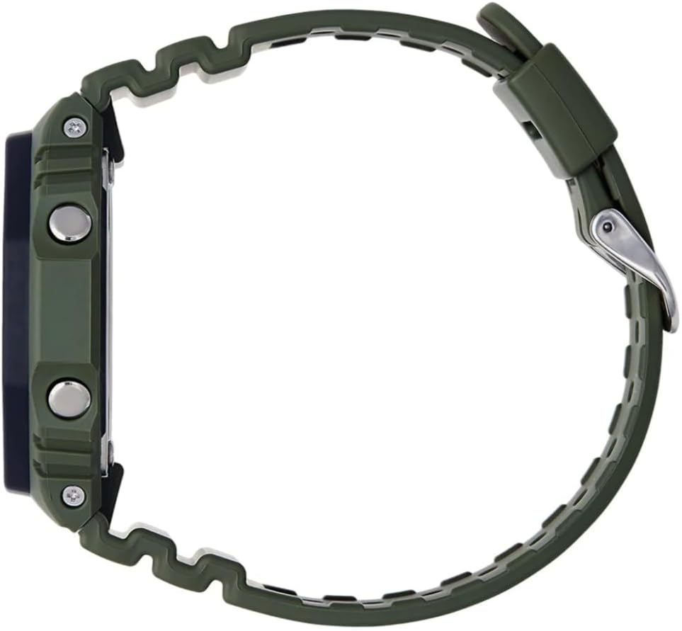 Casio G-Shock Mens Analogue-Digital Watch with Black Dial and Green Strap GA-2110SU-3AER