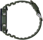 Casio G-Shock Mens Analogue-Digital Watch with Black Dial and Green Strap GA-2110SU-3AER