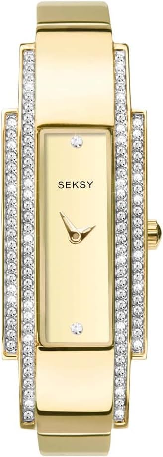 Seksy By Sekonda Ladies Watch with Gold Dial and Gold Strap 2737