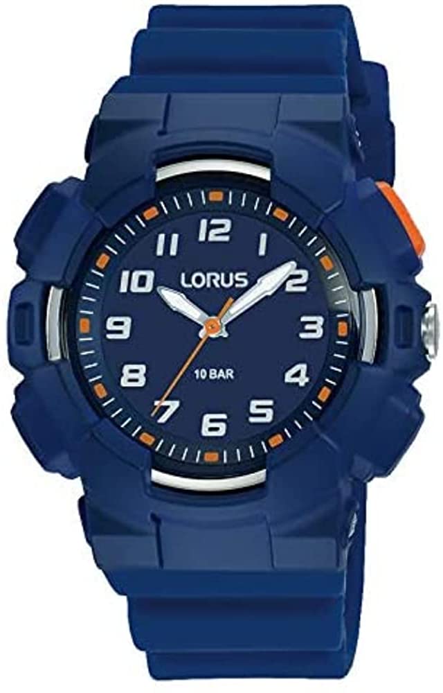 Lorus Childrens Watch with Blue Dial and Blue Resin Strap R2349NX9